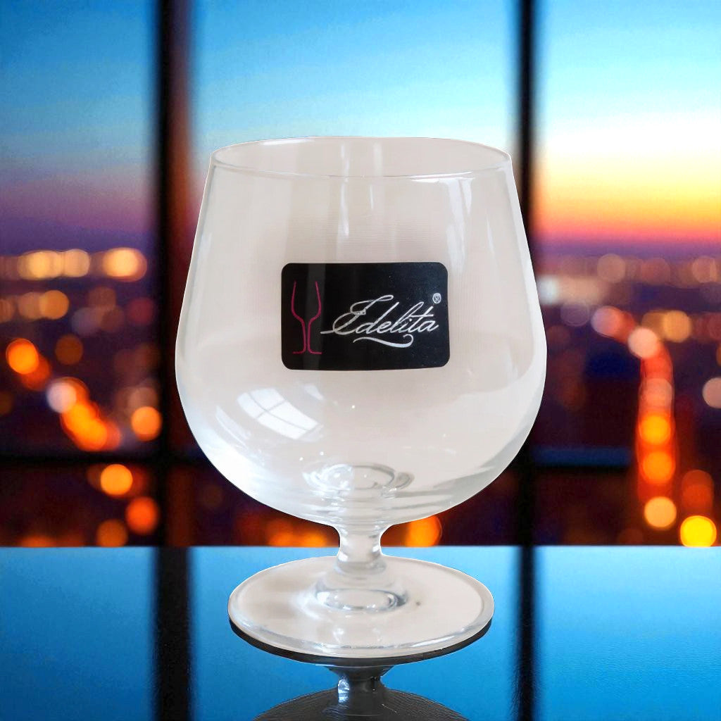 Wine Glass Cup Set of 6 – 250ml | Elegant Cognac Glasses for Brandy & Spirits