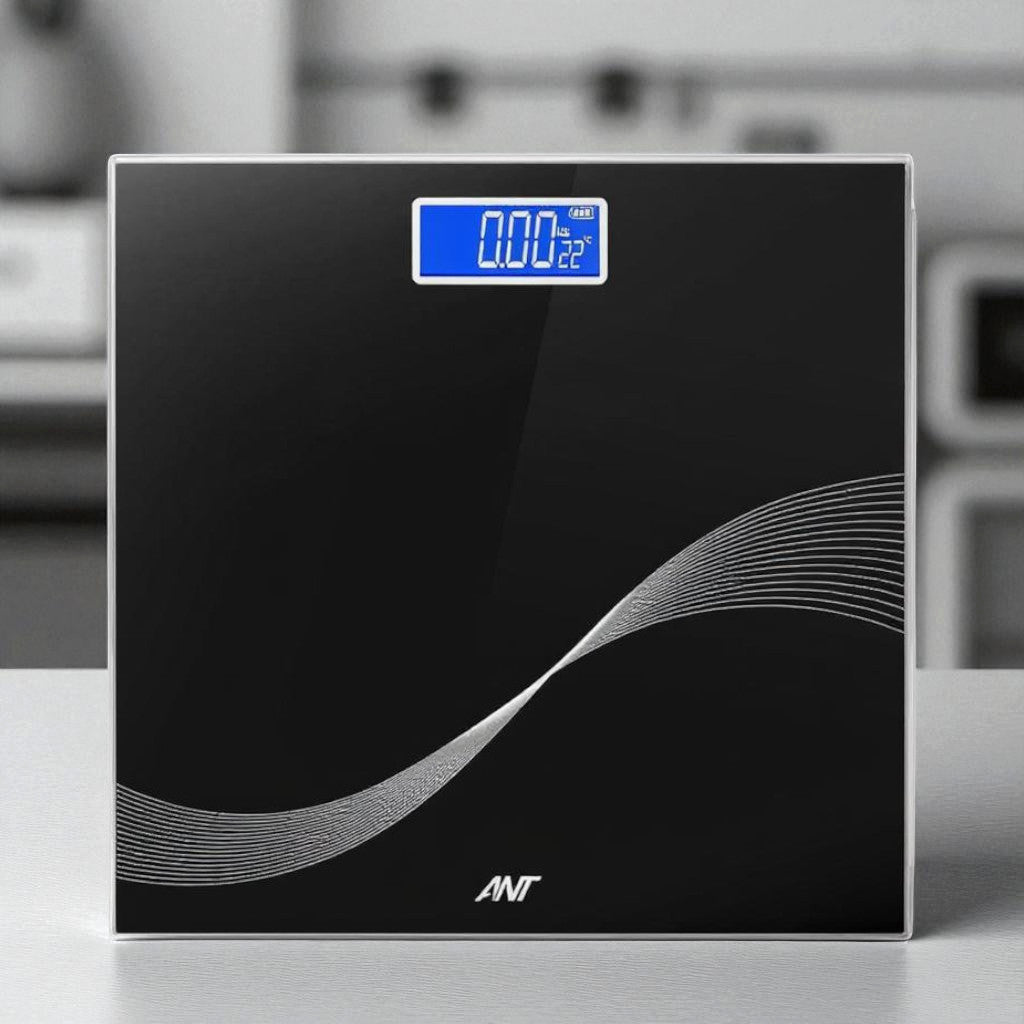 ANT Flora Bud Digital Scale – Highly Accurate Bathroom Body Weight Scale, 180Kg Capacity, LCD Display
