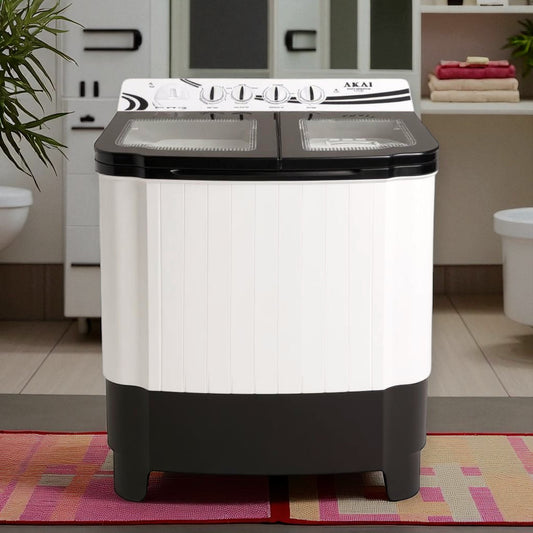 Portable Washing Machine with Dryer | Castor Wheels With Toughened Glass