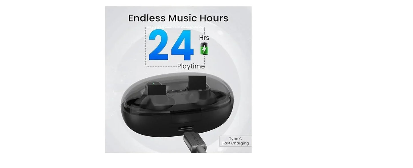 black earbuds