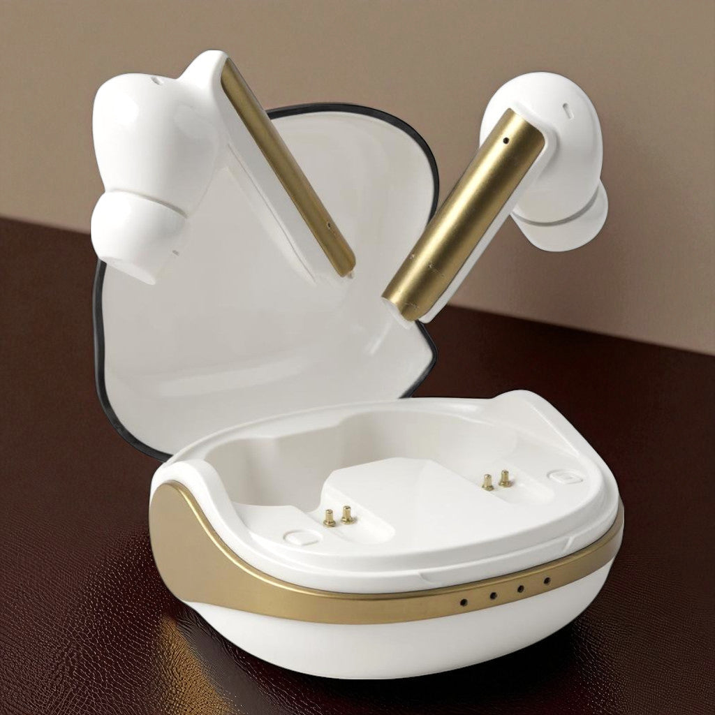 White Earbuds – 35Hrs Playtime | Type C Charging Earbud