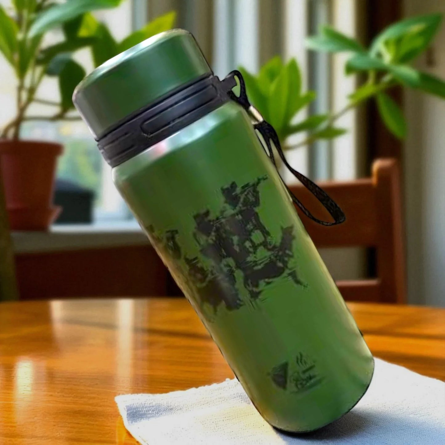 Green Stainless Steel Water Bottle – Hot & Cold Insulated Flask | Leak-Proof, BPA-Free | 1000ML