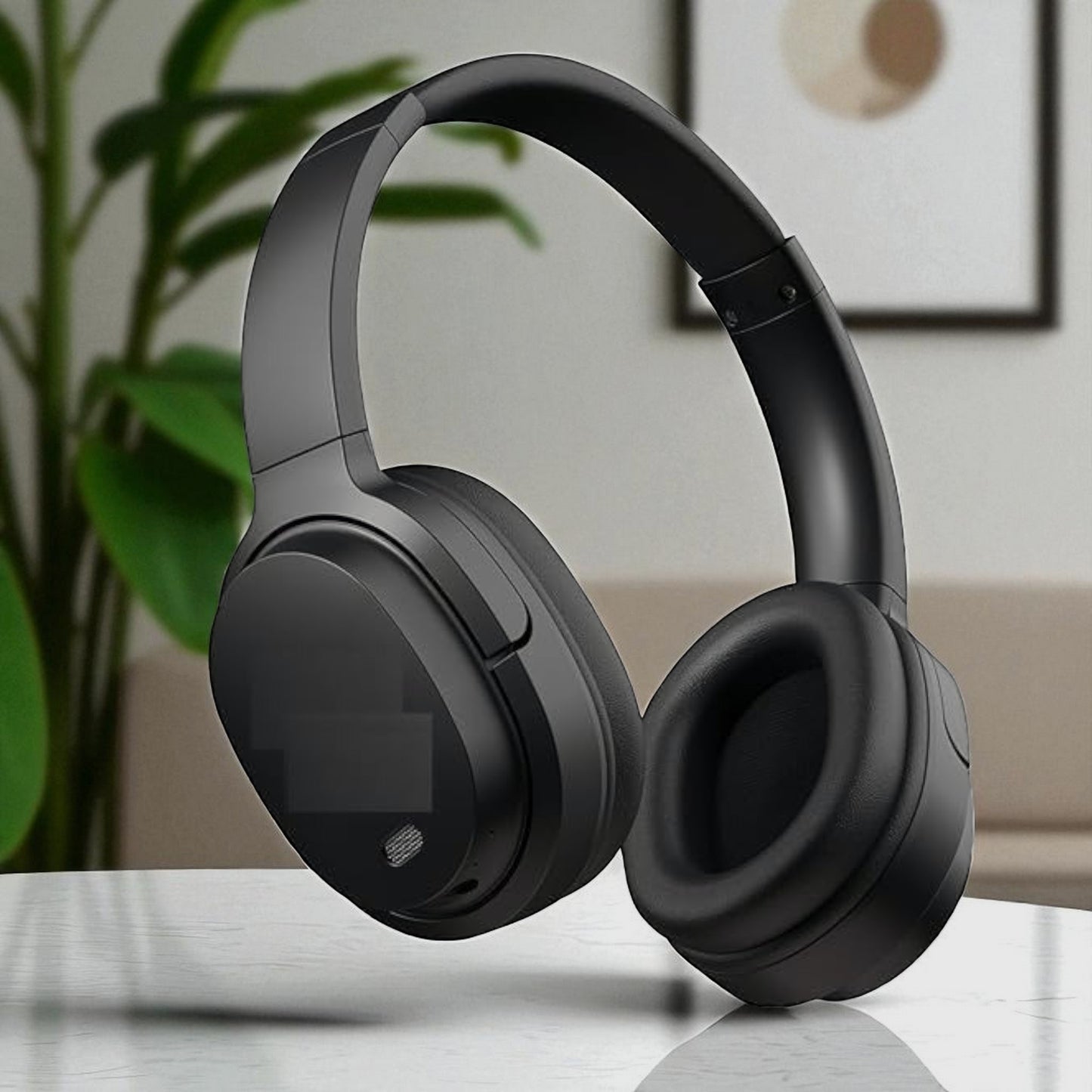 Black Adjustable Bluetooth Headphone – Powerful Bass, 40H Playtime | Type C Charging, in-Built Mic
