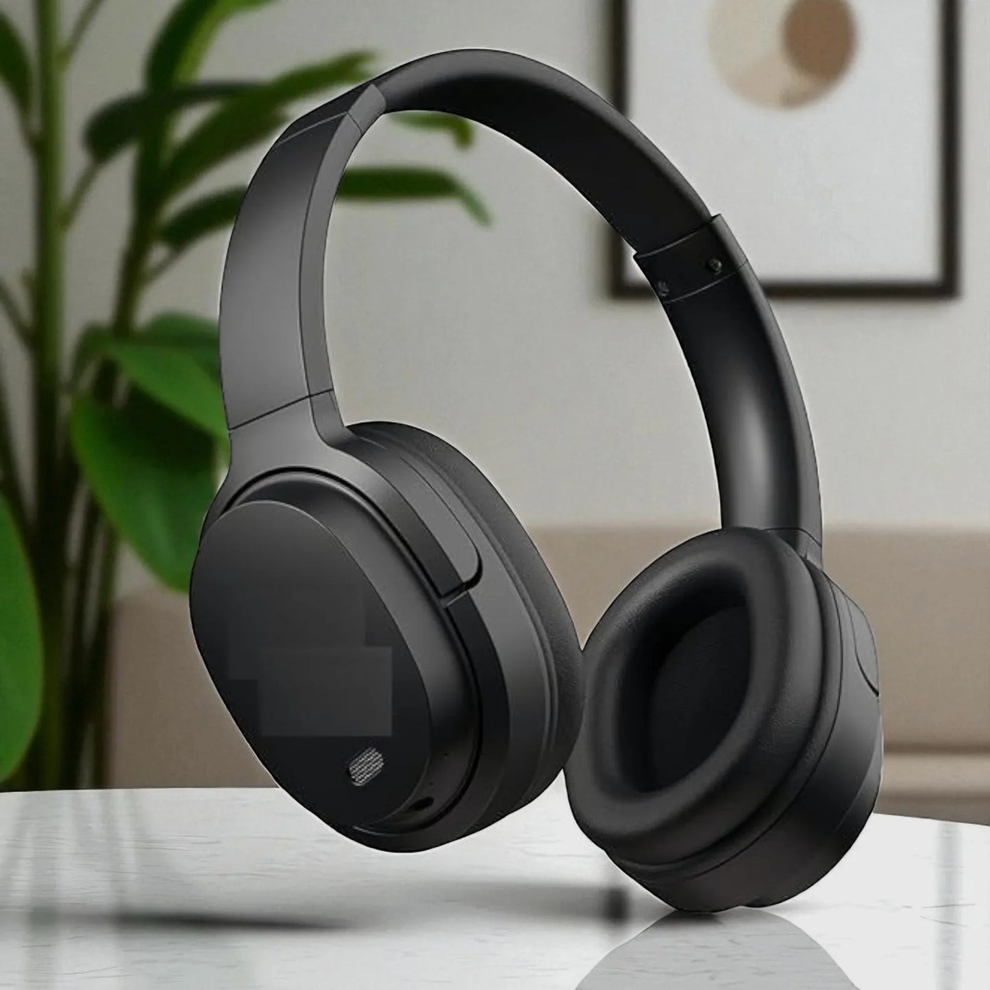 Black Adjustable Bluetooth Headphone – Powerful Bass, 40H Playtime | Type C Charging, in-Built Mic