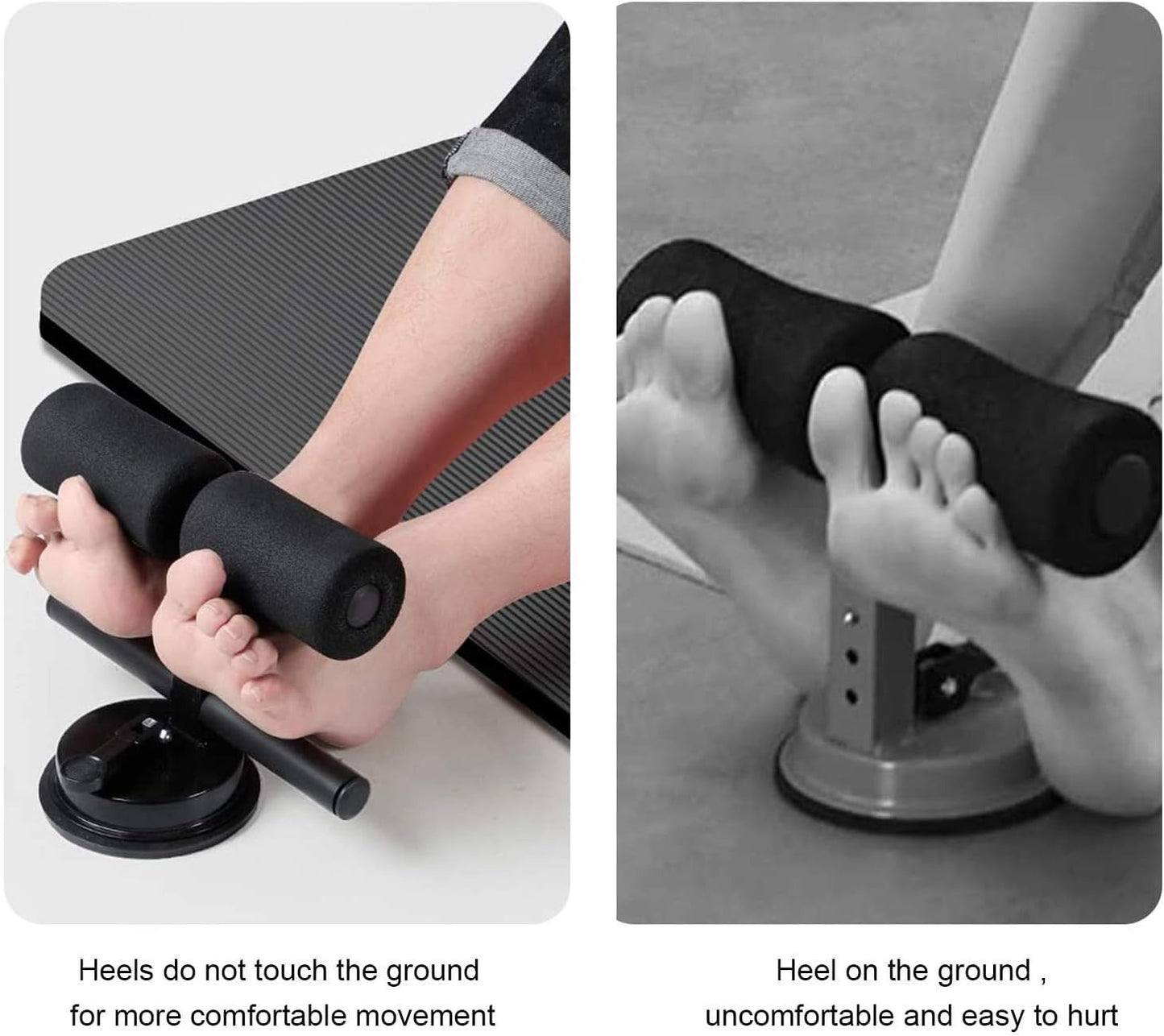 Portable Sit Up Assistant – Multifunctional Abdominal Bar with Suction Cups for Belly Exercises