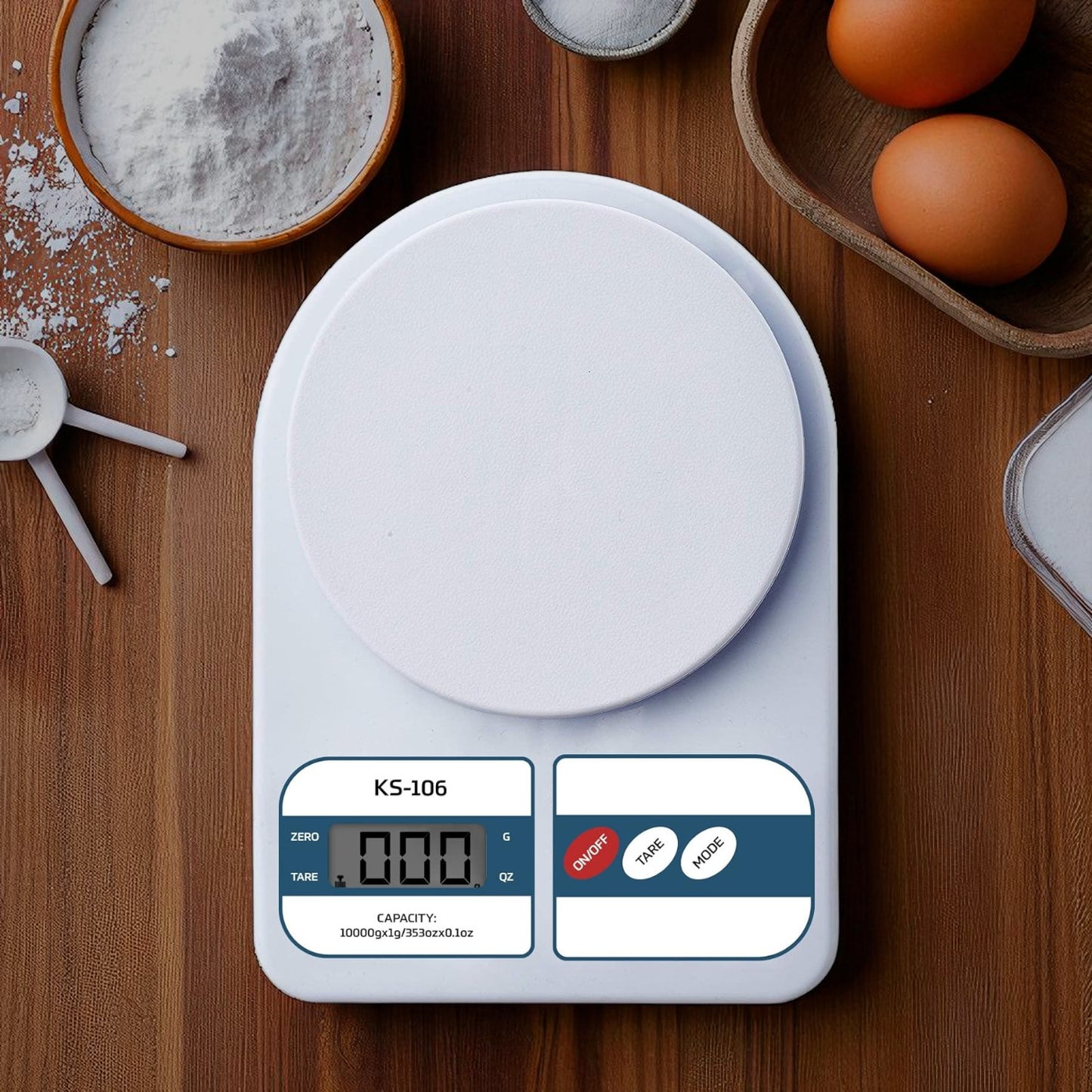 beatXP Mini Digital Kitchen Scale – Portable Weighing Machine with LCD Display, 5kg Capacity