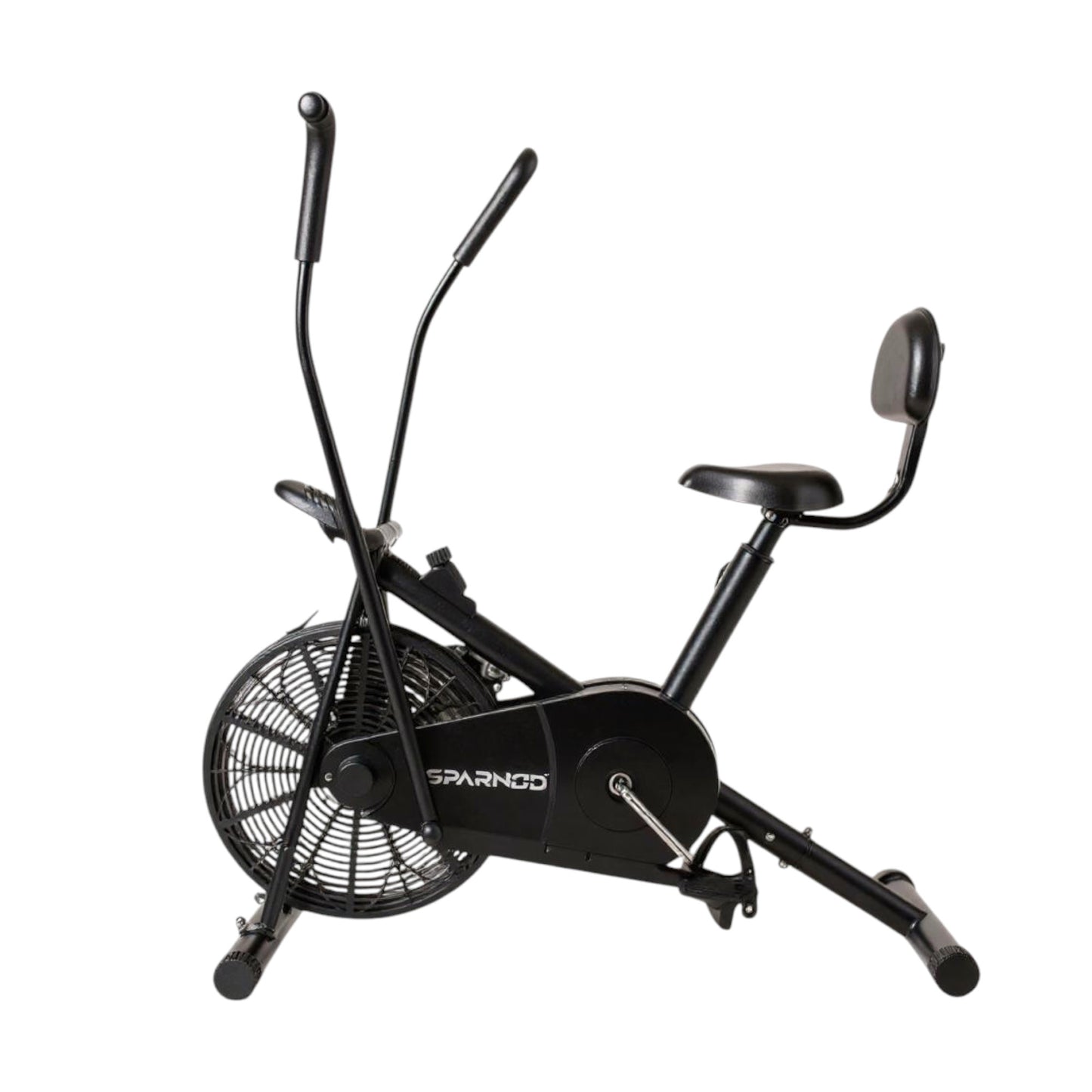 Sparnod Cycle Air Bike for Home Gym – Dual Action Stationary Bike with Backrest