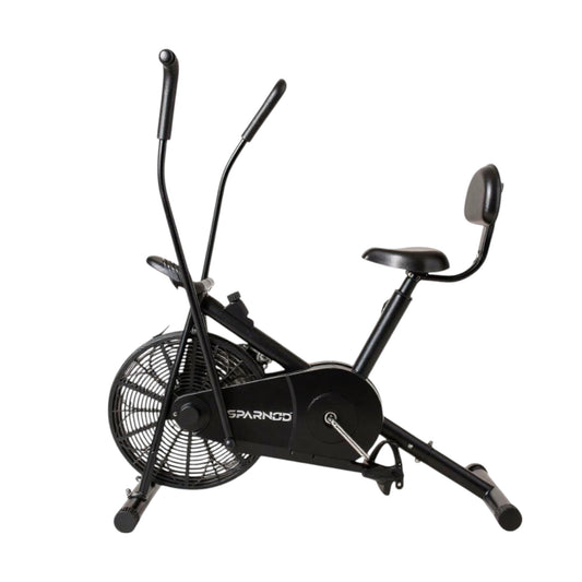 Sparnod Cycle Air Bike for Home Gym – Dual Action Stationary Bike with Backrest