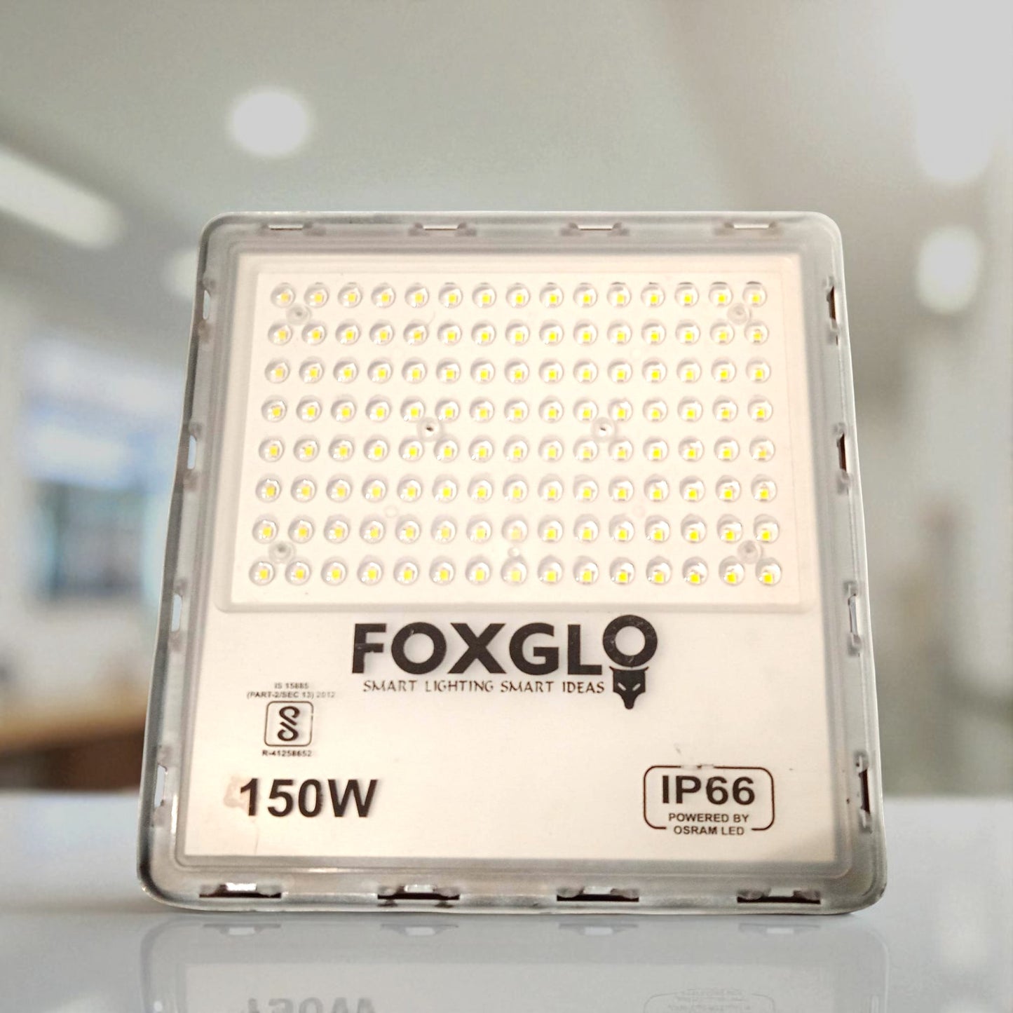 FOXGLO 150W LED Flood Light | White Outdoor Lighting