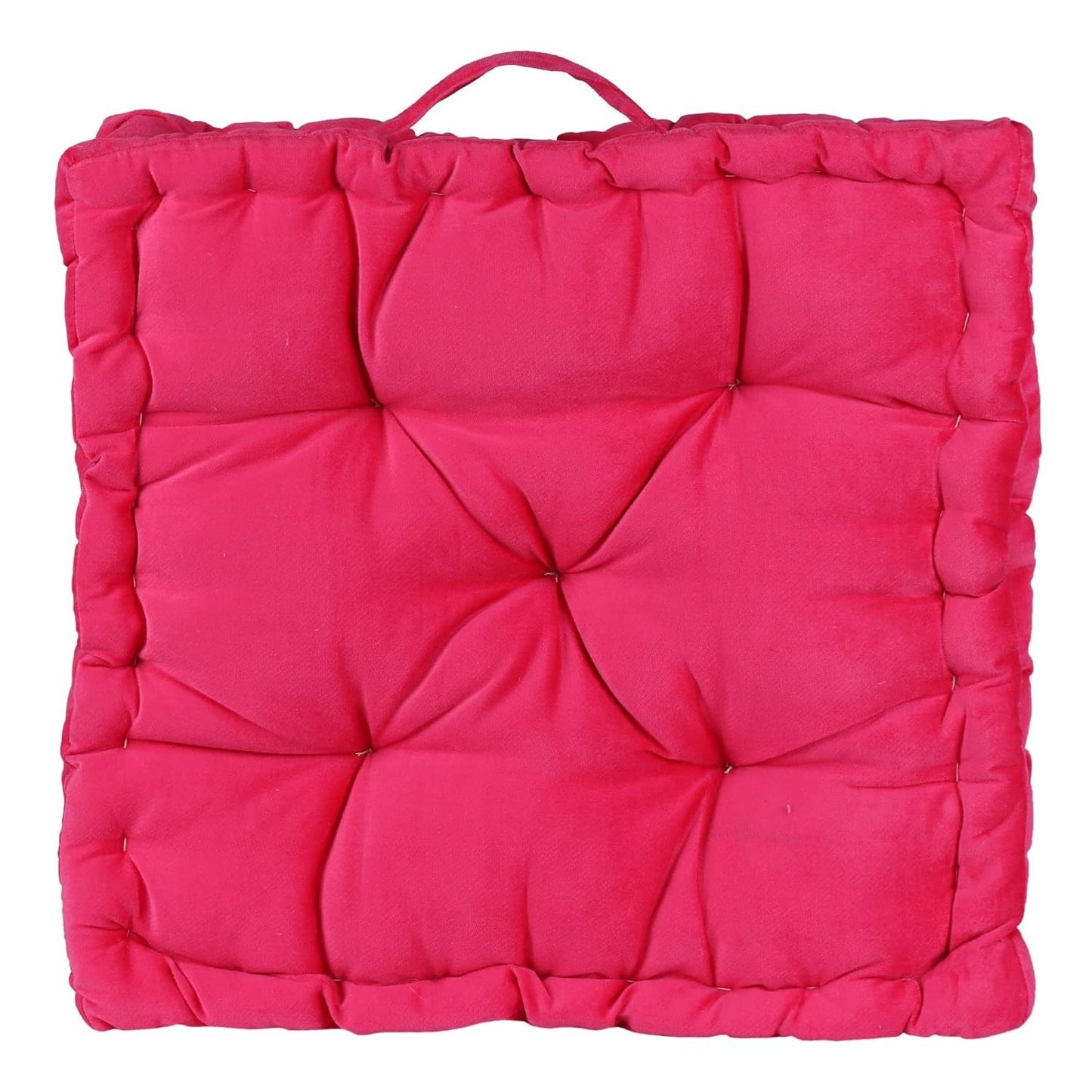 Floor Pillow Cushion – Pink Cotton | Large Seat Pillow for Meditation, Yoga & Living Room