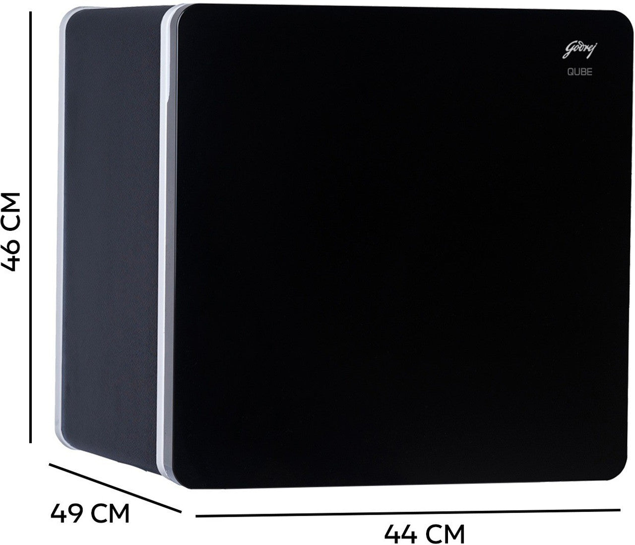 Godrej 30 L Qube Personal Cooling Solution – Compact Single Door Fridge (Black)