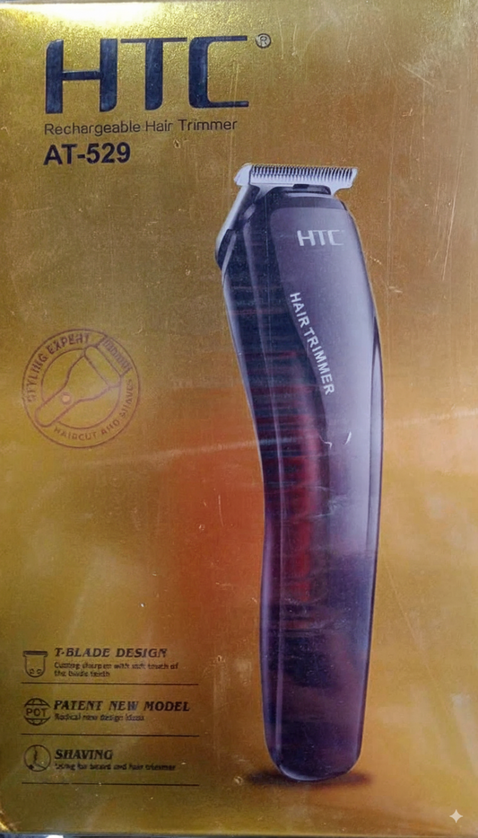 HTC AT-529 Rechargeable Hair Trimmer for Men | Cordless Beard & Hair Groomer