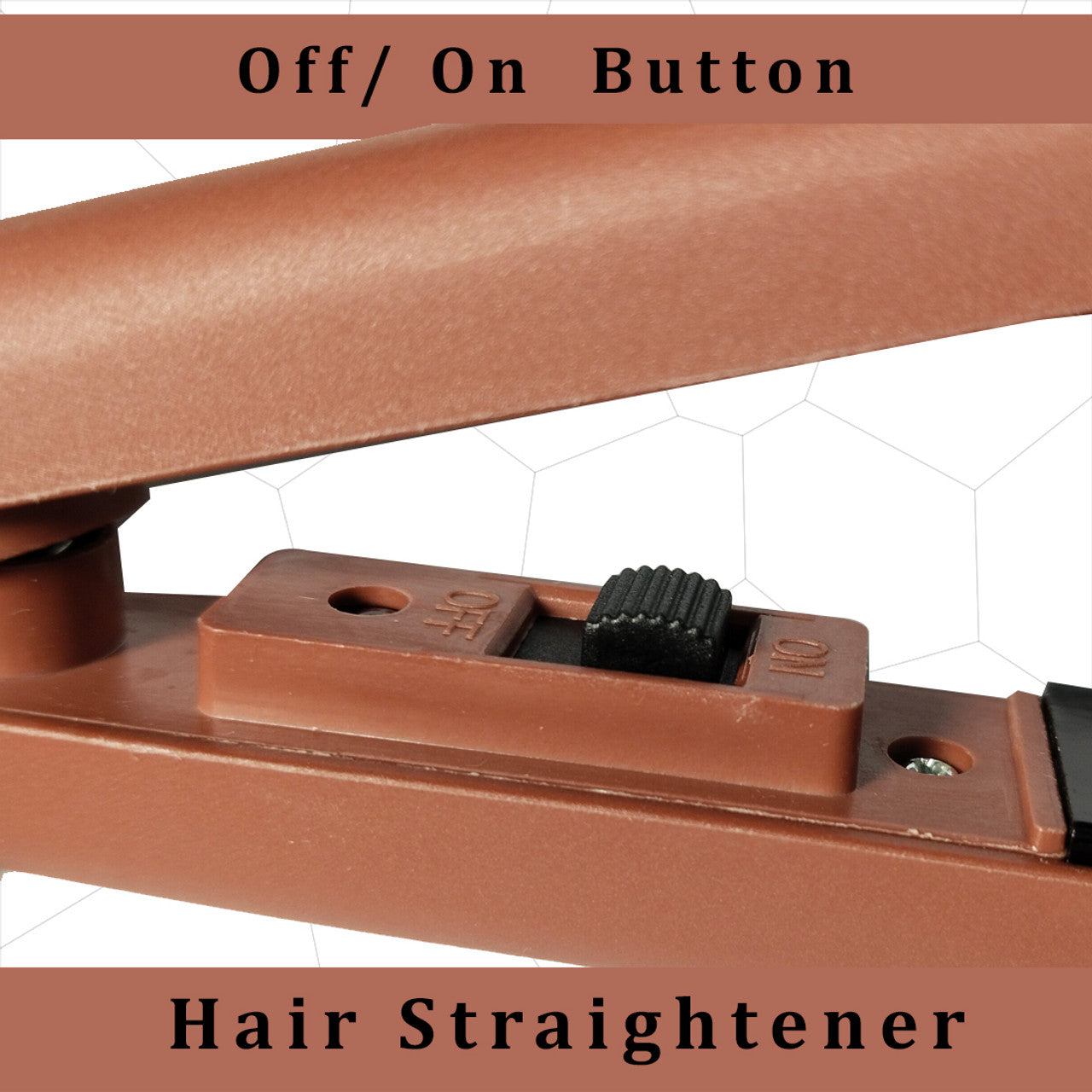Brown Mini Hair Straightener for Women | Flat Iron & Curling Iron Hair