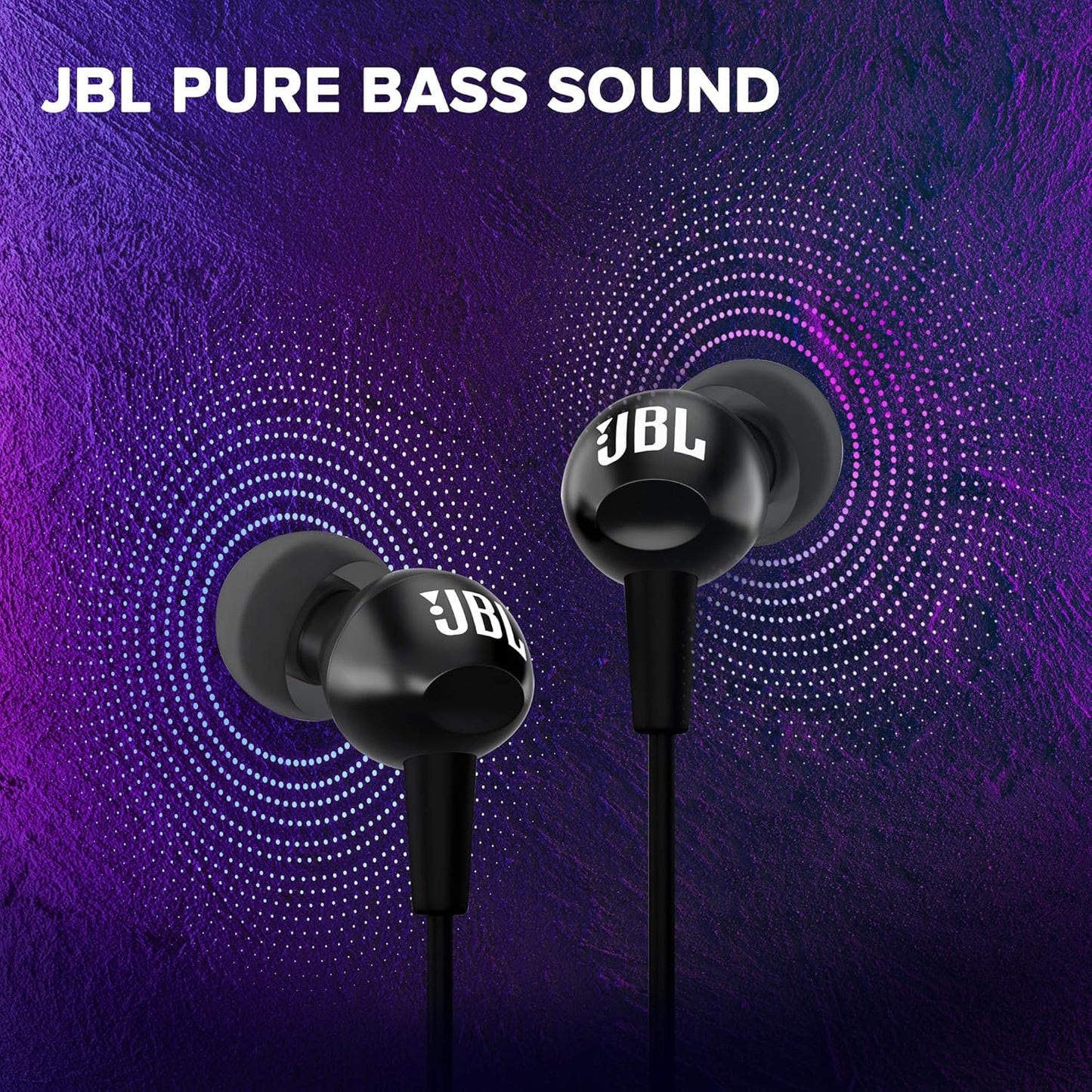JBL C100SI Wired In-Ear Headphones with Mic – Black | JBL Wired Headphone