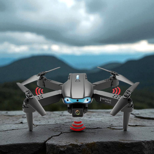Double Camera Drone – Foldable Quadcopter, LED & Gesture Control
