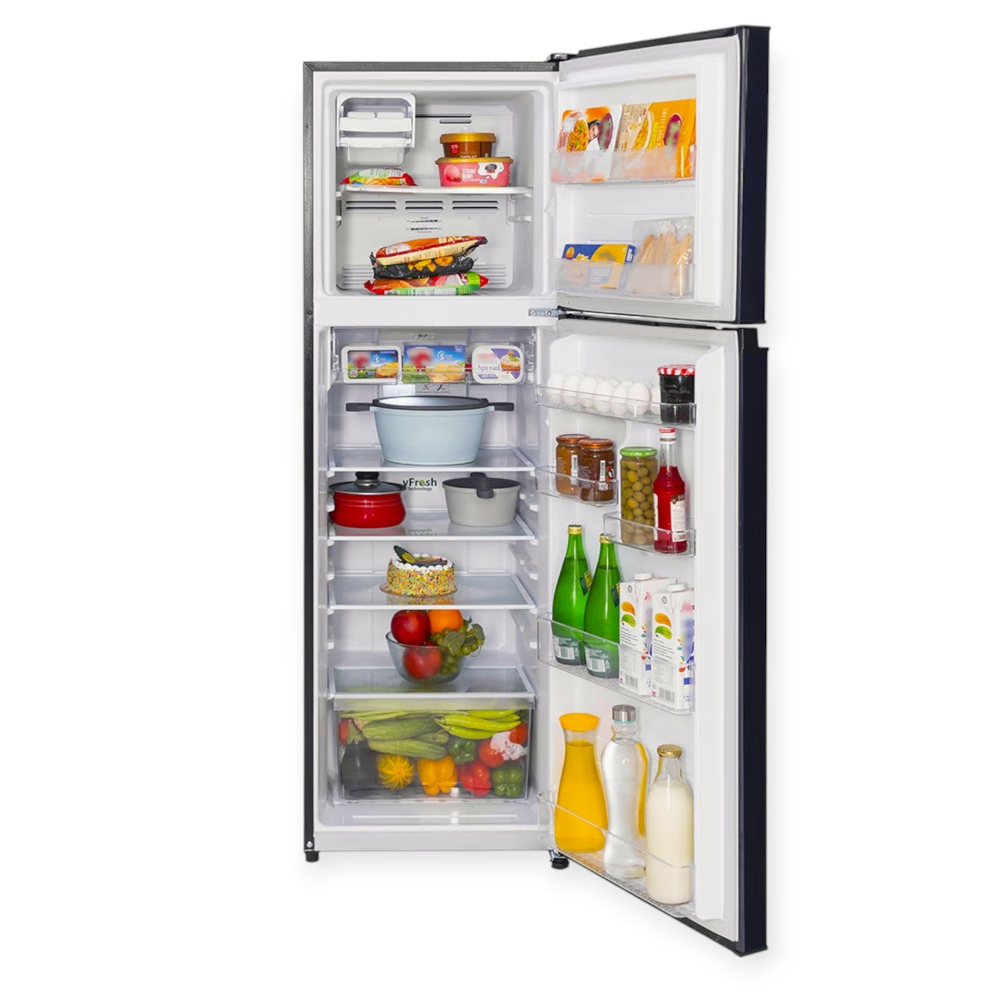 Kelvinator Fridge Double Door – 252 Litre Refrigerator Purple 3 Star