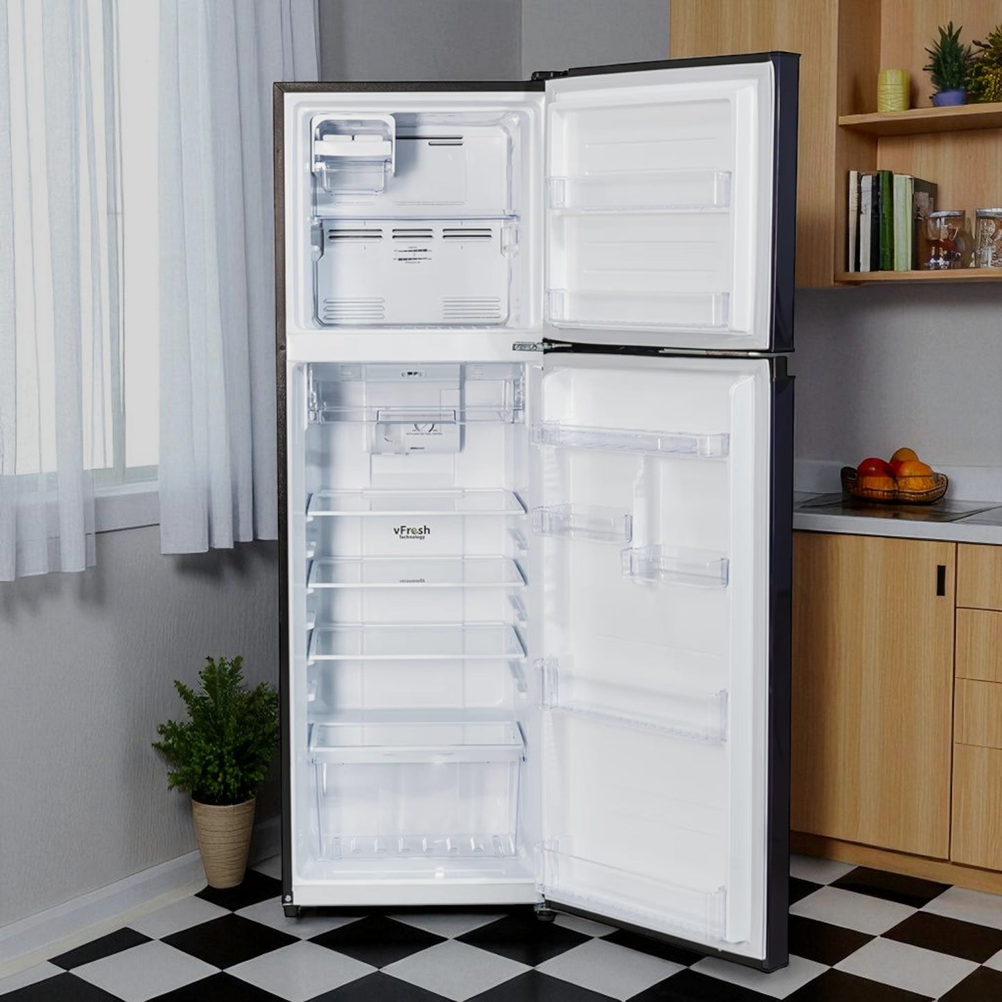 Kelvinator Fridge Double Door – 252 Litre Refrigerator Purple 3 Star