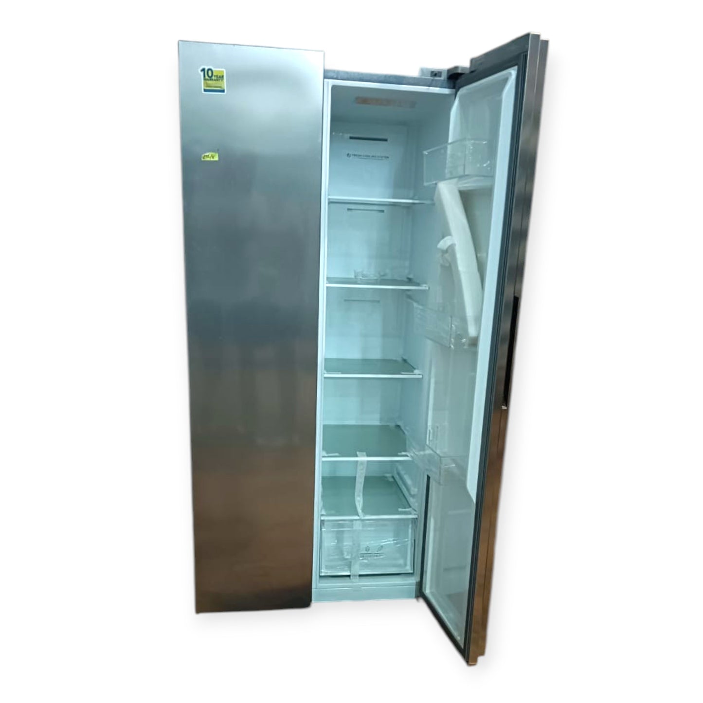 Kelvinator Fridge Double Door – 500 Litre Side by Side Refrigerator Silver