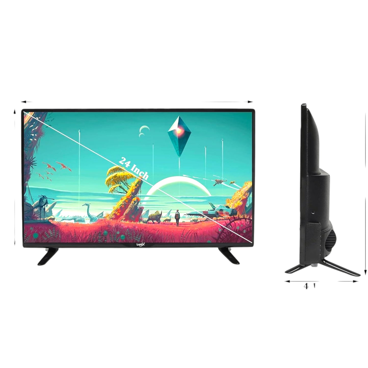 24 Inch Smart TV – LumX HD Ready LED TV (60cm) with HDMI, USB, Dolby Audio