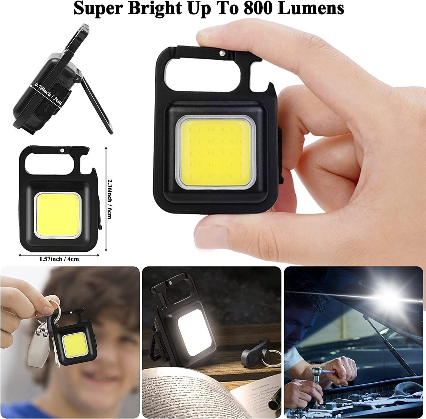 led rechargeable keychain light