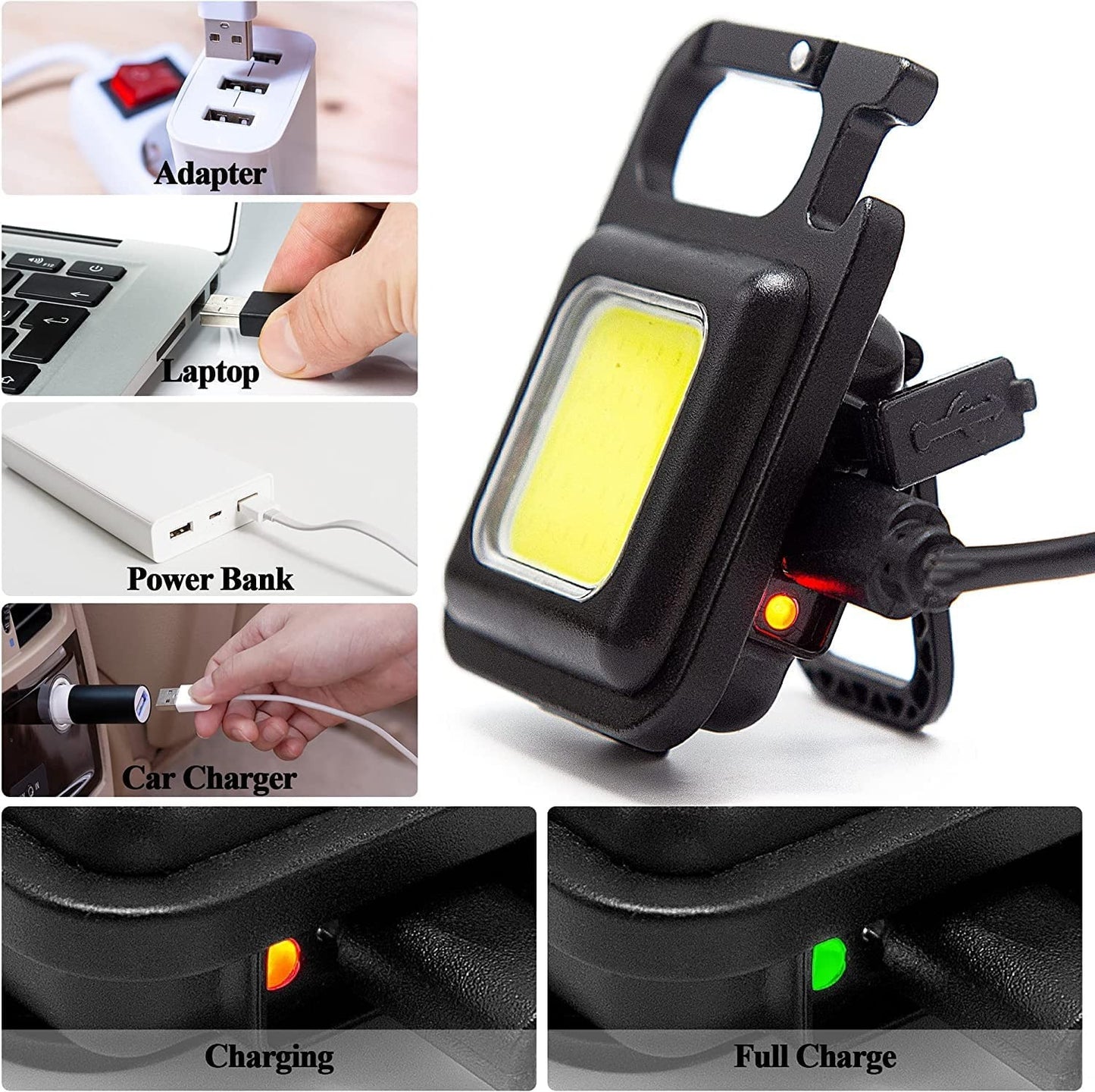 led rechargeable keychain light