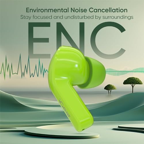 Green Earbuds – USB Type C Earphone | Ultra pods Bluetooth C Type Earbuds with Long Battery