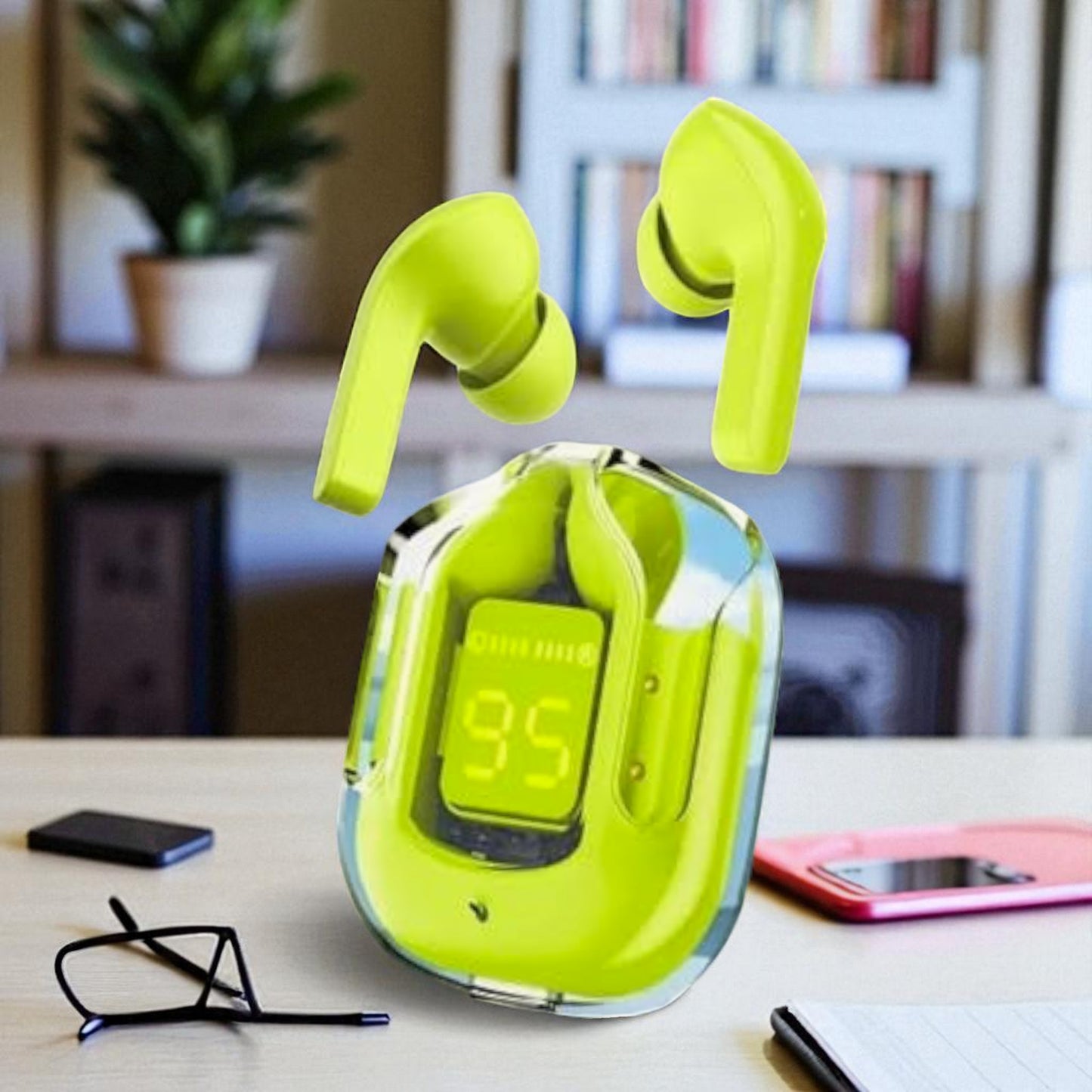 Green Earbuds – USB Type C Earphone | Ultra pods Bluetooth C Type Earbuds with Long Battery