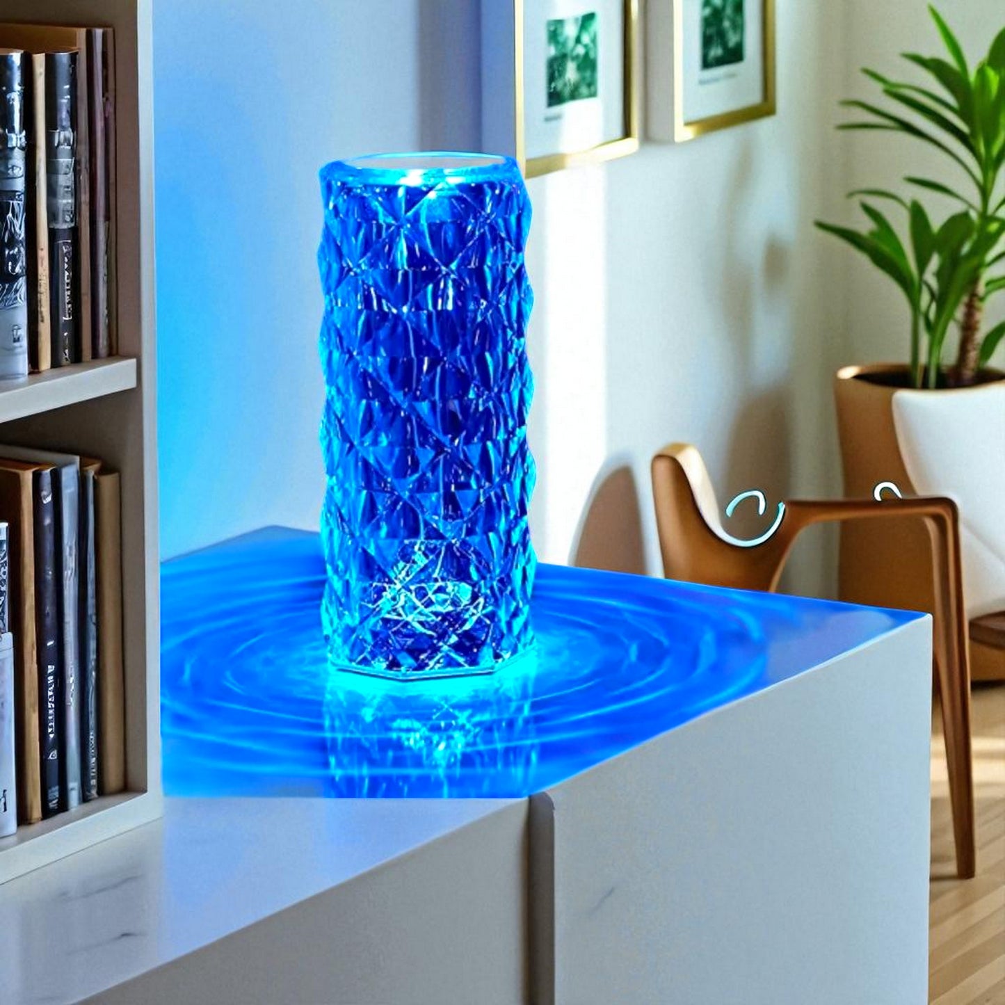 Crystal Rose Lamp for Bedroom – 16 Color LED Night Light with Remote