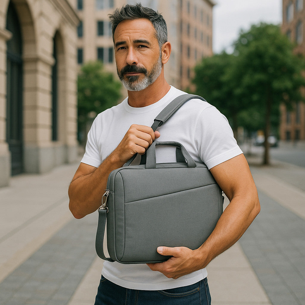 laptop bag for men waterproof - Laptop Briefcase | Laptop Bag for Men Backpack Style with Shoulder Strap
