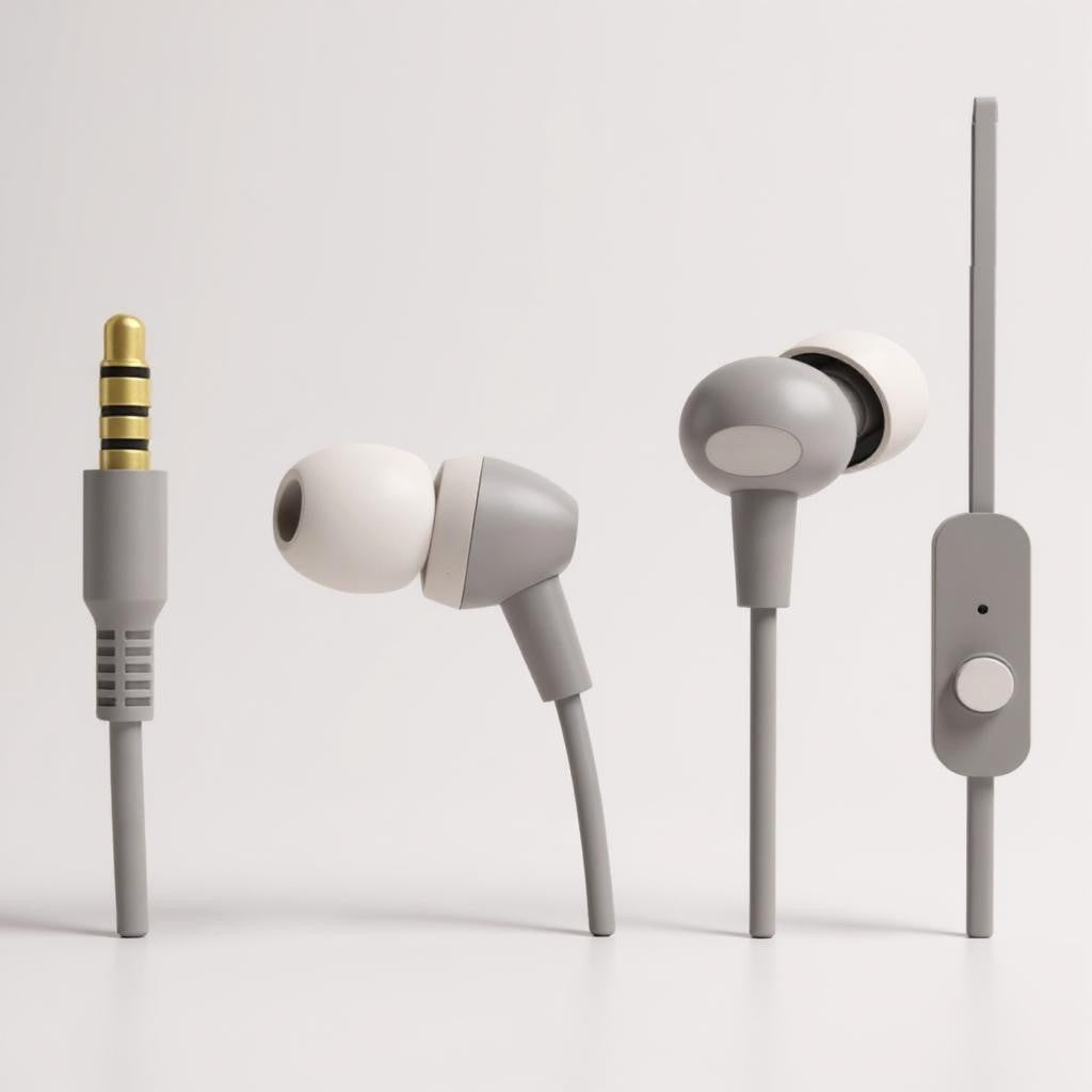 Grey In-Ear Type C Wired Earphone with Mic – Signature Sound | type c earphone
