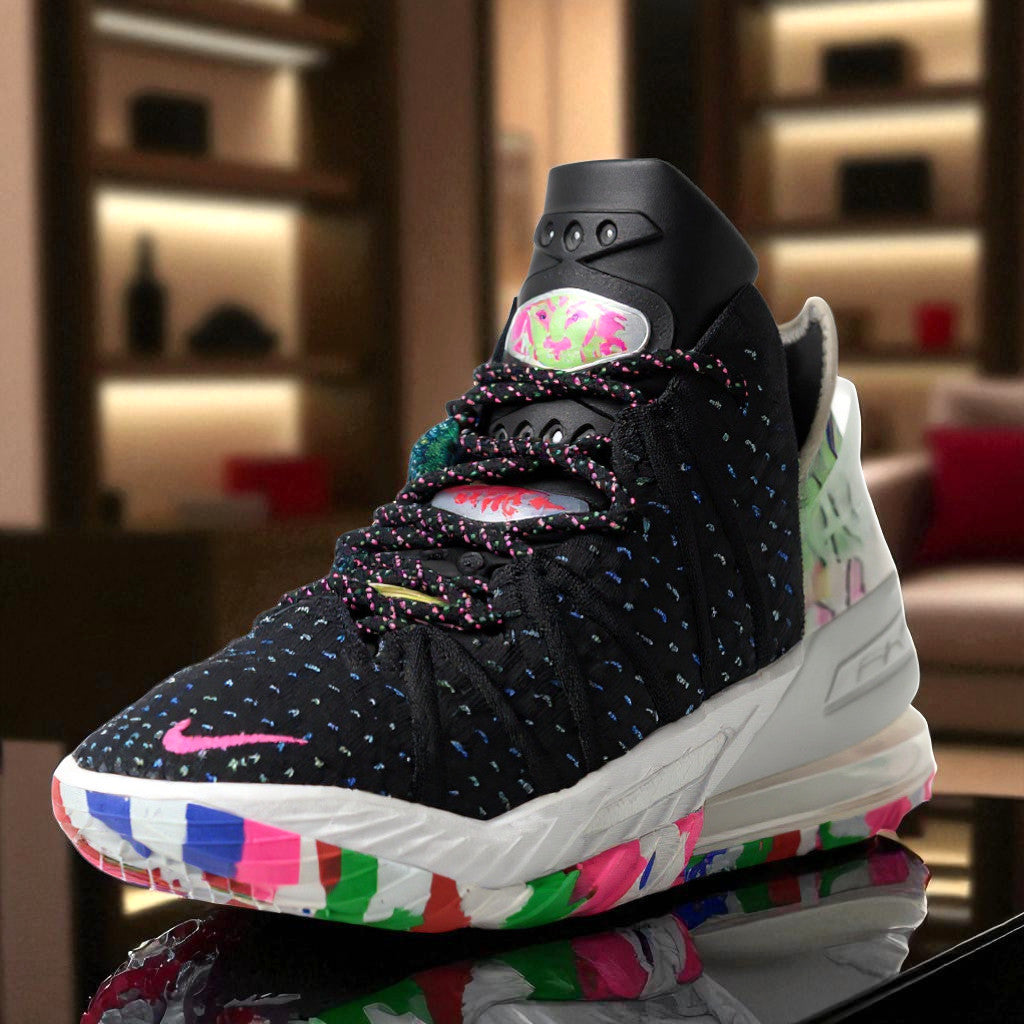 Nike Black Unisex Basketball Shoes | Lace-Up Sports Sneakers