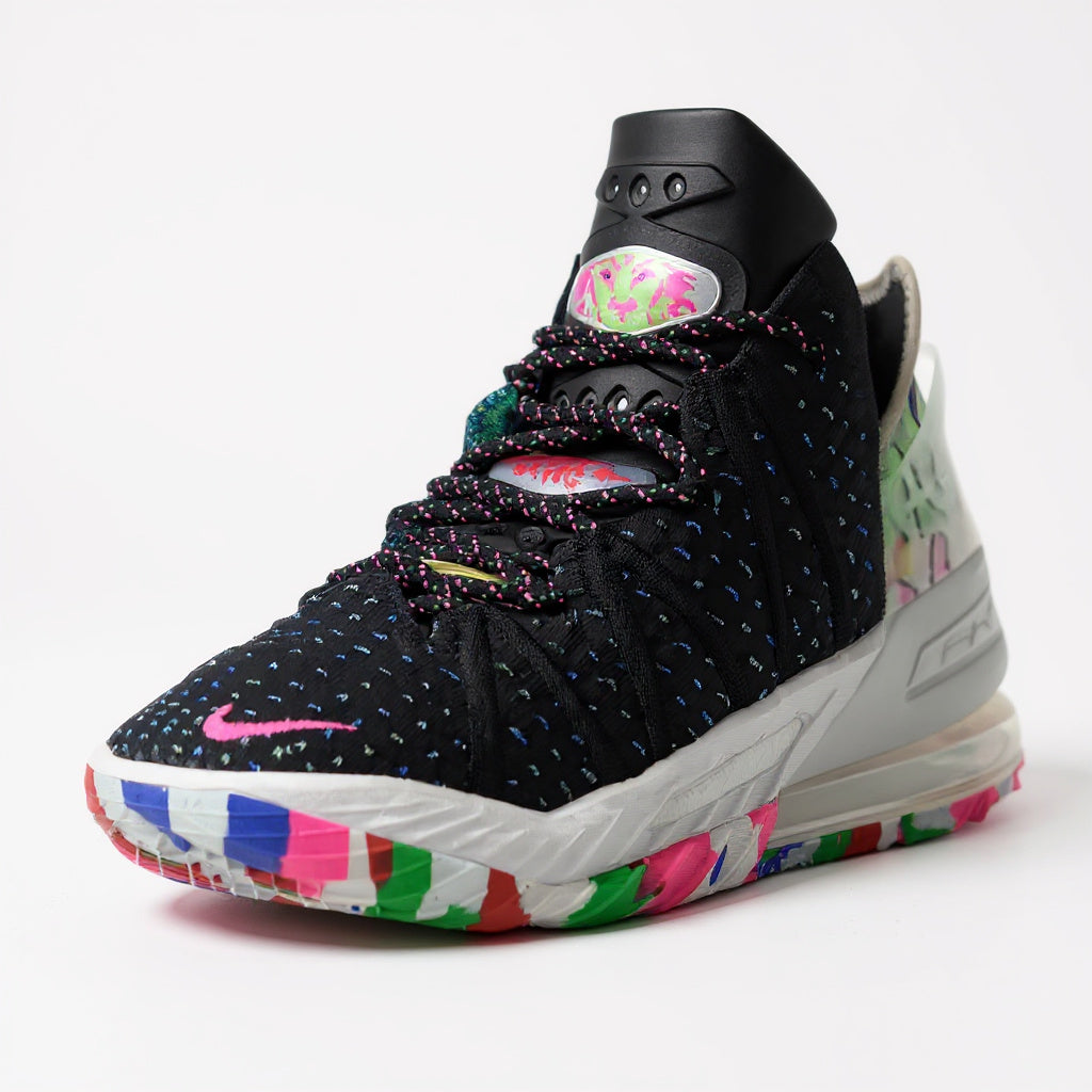 Nike Black Unisex Basketball Shoes | Lace-Up Sports Sneakers