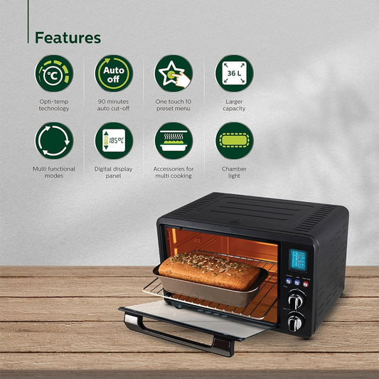 Philips HD6976/00 36L Digital Oven Toaster Grill | 2000W Convection OTG