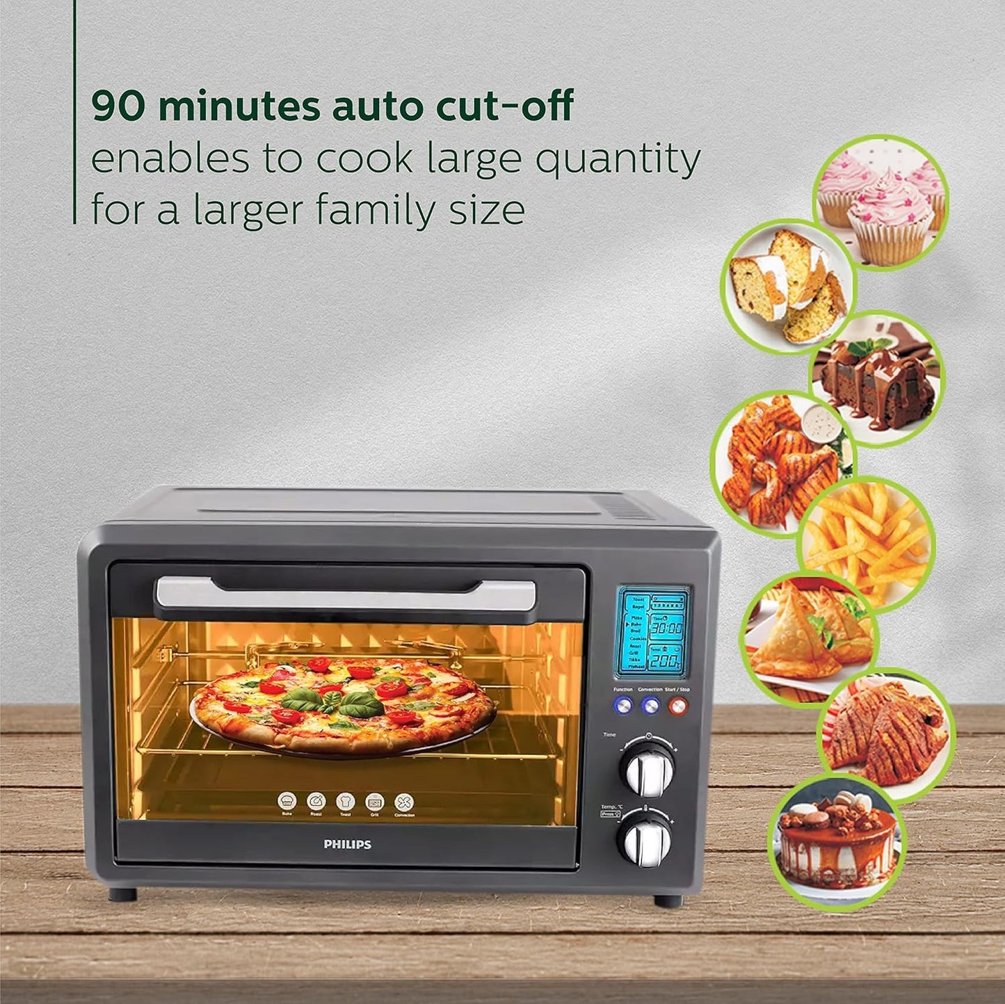 Philips HD6976/00 36L Digital Oven Toaster Grill | 2000W Convection OTG