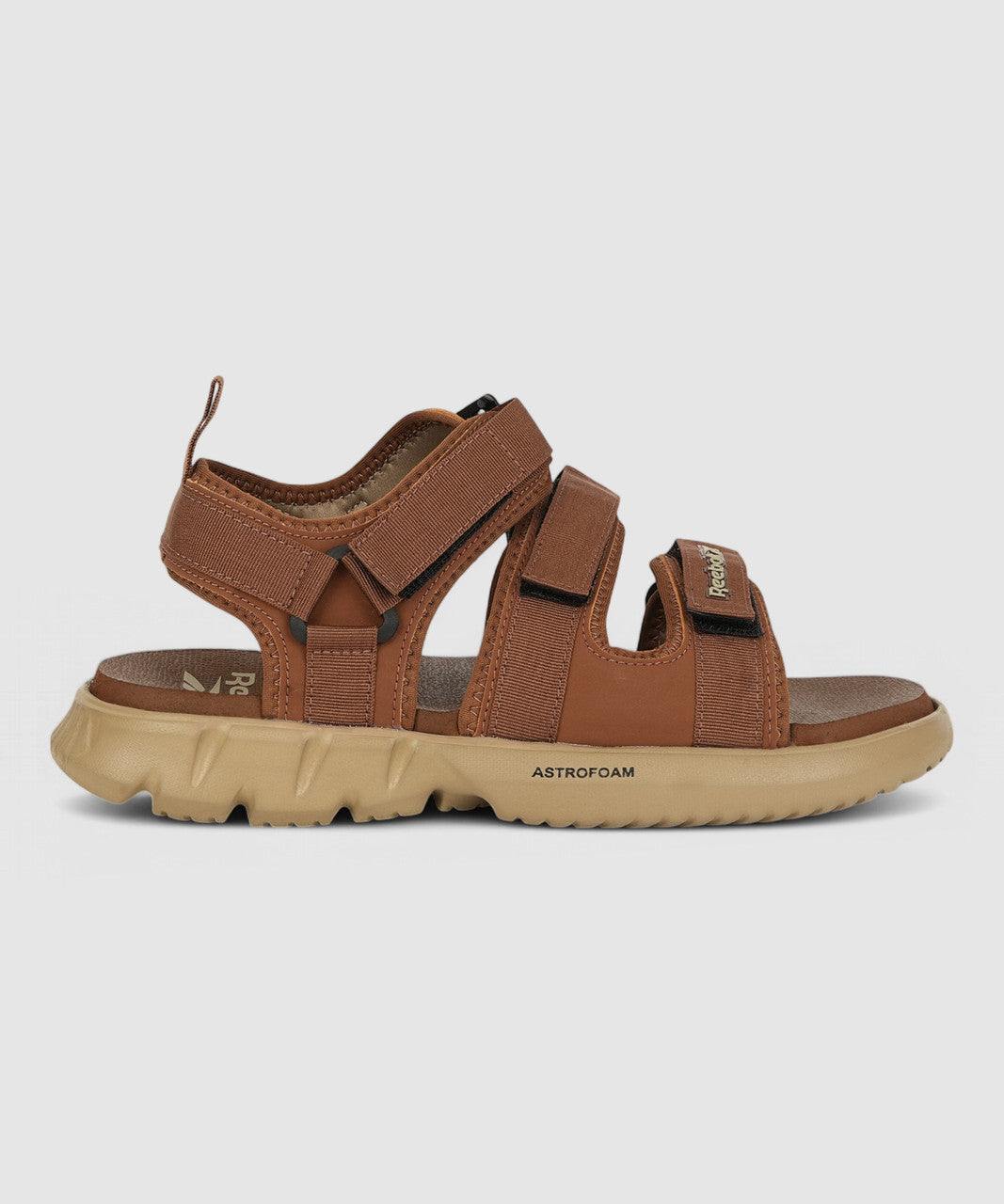 Reebok Sandals for Men – Brown Sports Sandals | Velcro Closure & Rubber Sole