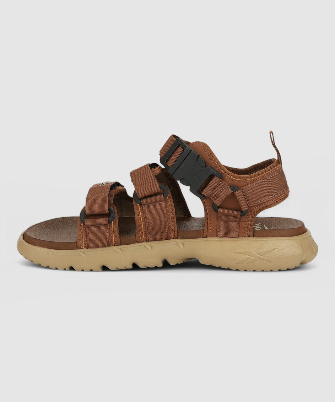 Reebok Sandals for Men – Brown Sports Sandals | Velcro Closure & Rubber Sole