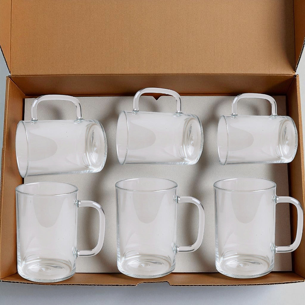 Sanjeev Kapoor RICA Borosilicate Mug 280ML Set of 6 PCS