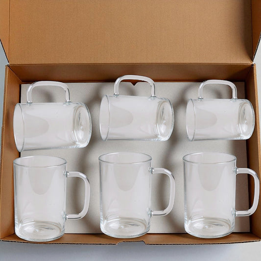 Sanjeev Kapoor RICA Borosilicate Mug 280ML Set of 6 PCS