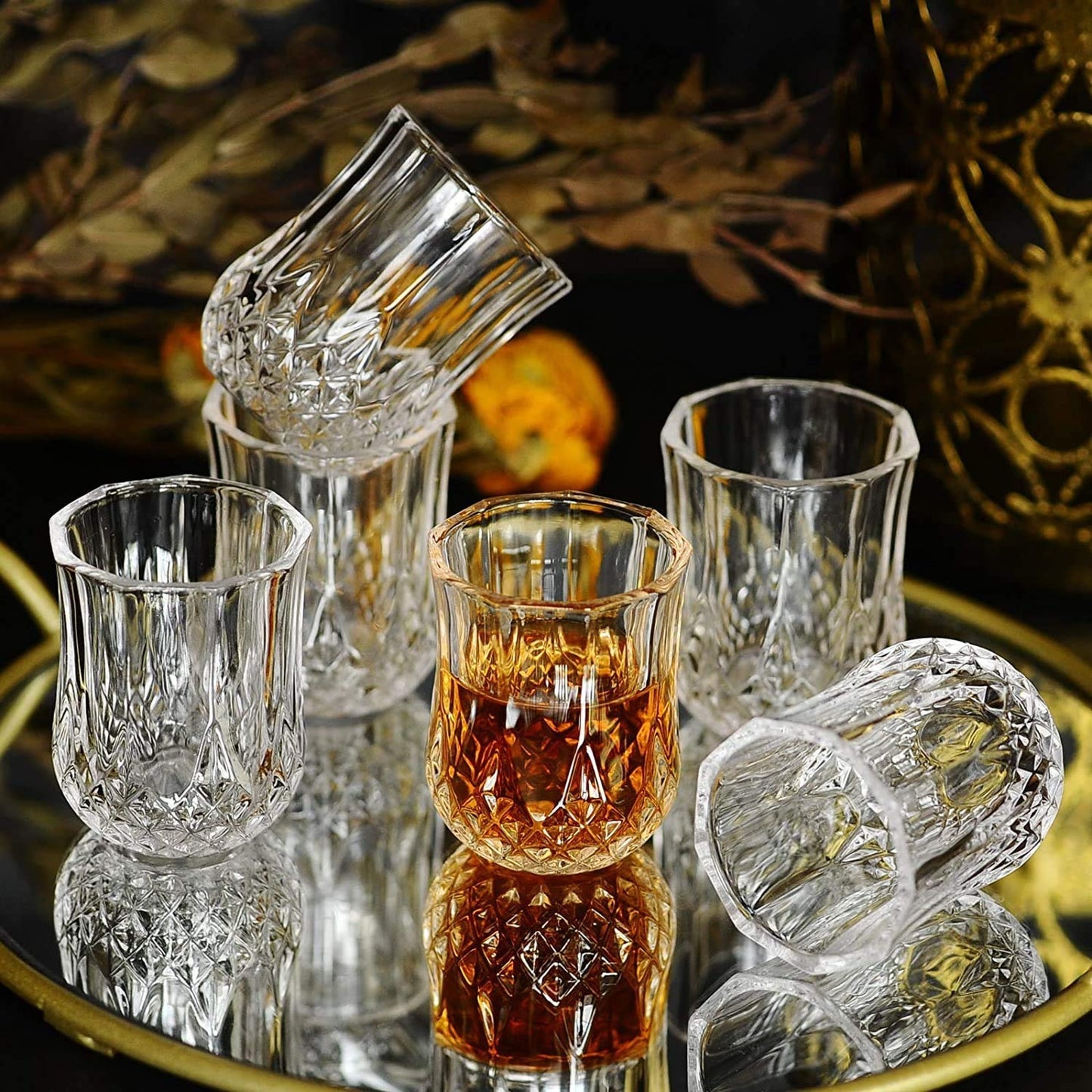 Diamond 330ml Sanjeev Kapoor Whiskey Glasses Set of 6 – Double Old Fashioned Crystal