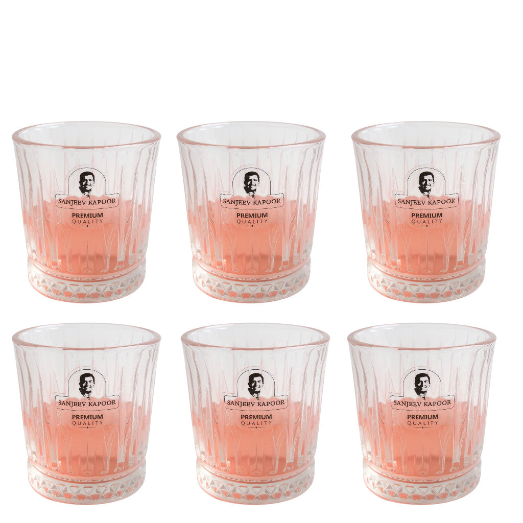 Sanjeev Kapoor Dubai Glass 230ml – Set of 6 Pcs | Premium Glass Set