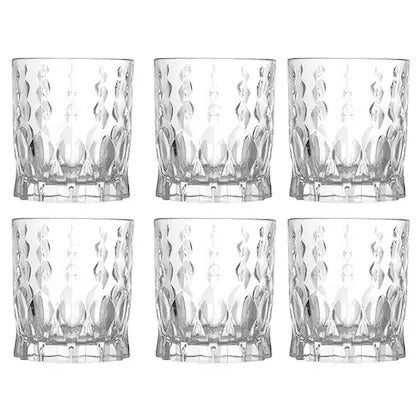 Sanjeev Kapoor Lisbon Water Glass Set – 6 Pieces, 290ml Each – Premium Transparent Glassware