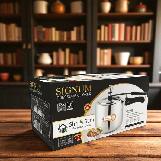 Stainless Steel Cooker Signum 2 Ltr | Induction Friendly Silver