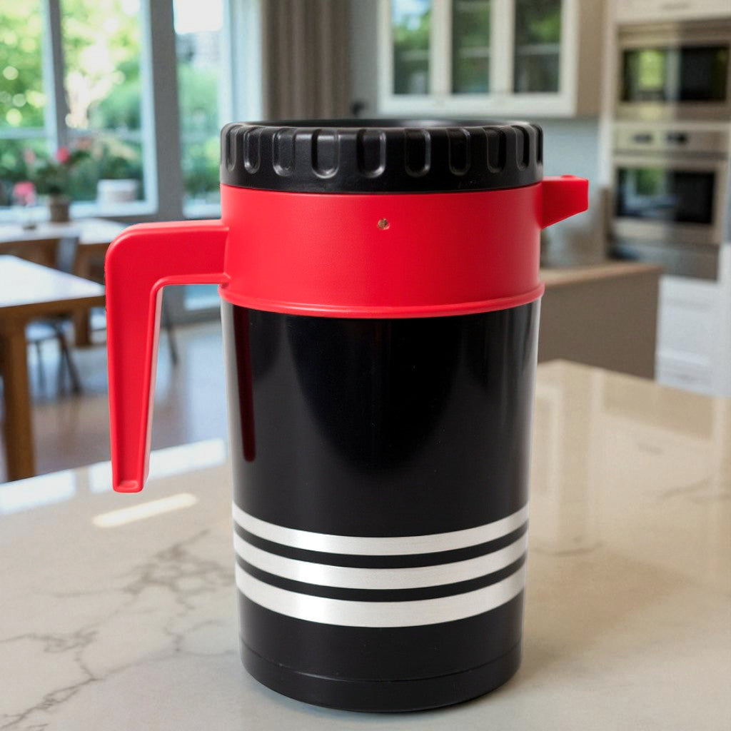 Tea Coffee Thermos 1000ml – Plastic Body with Inner Steel | 1000 ml Flask