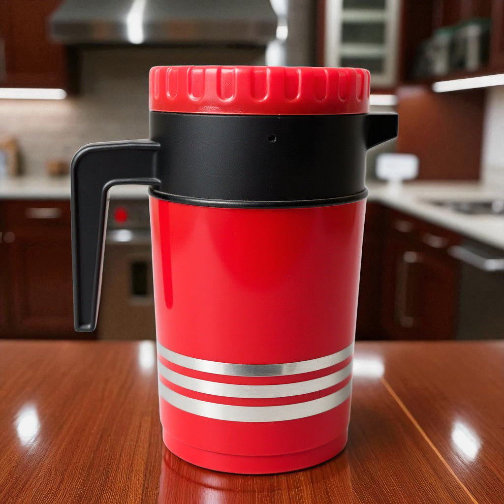 Tea Coffee Thermos 1000ml – Plastic Body with Inner Steel | 1000 ml Flask