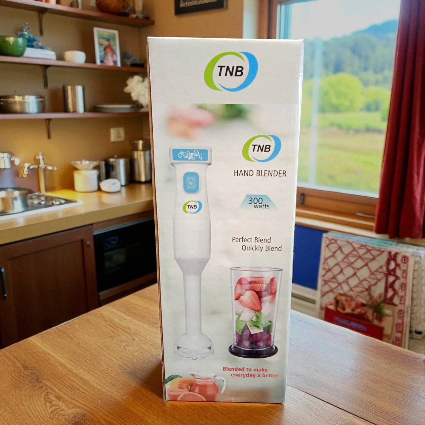 TNB Hand Blender 300W | Powerful Motor, Easy Grip & 3 Stainless Steel Blades