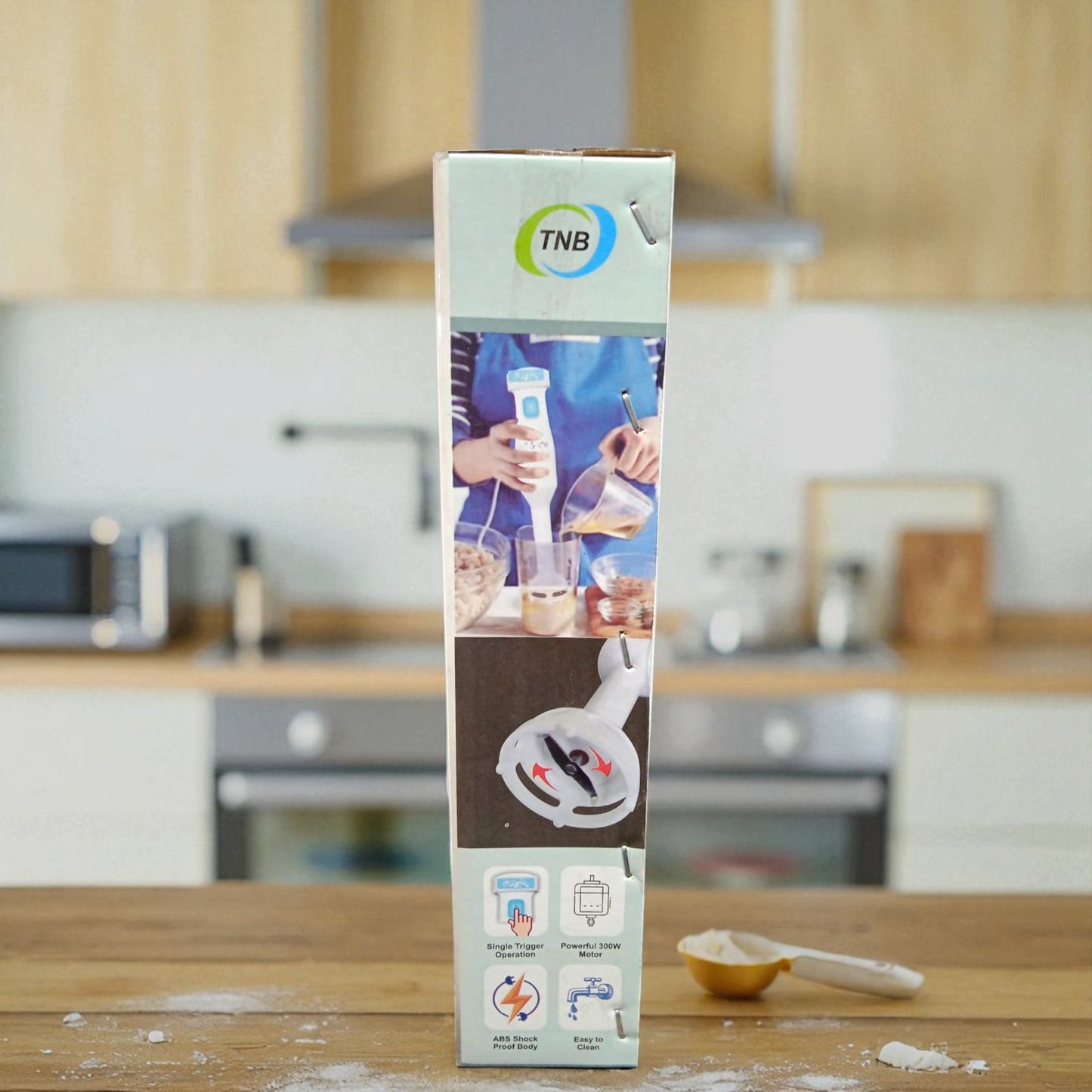 TNB Hand Blender 300W | Powerful Motor, Easy Grip & 3 Stainless Steel Blades