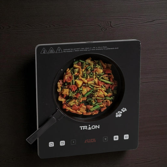 Trion Induction Cooktop – 2200W Push Button Black Electric Cooktop