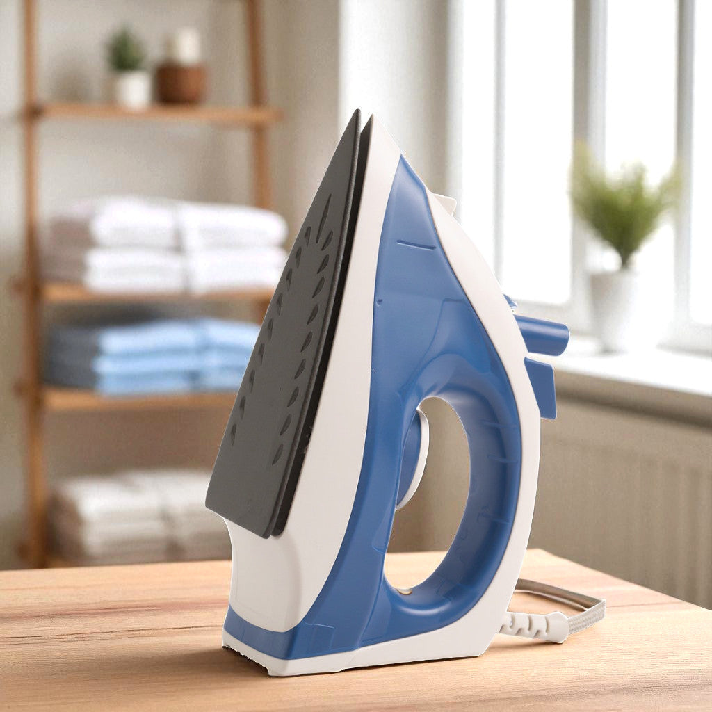 USHA SI 3713 1300 W Steam Iron – Blue | Non-Stick Soleplate, Spray & Self-Cleaning