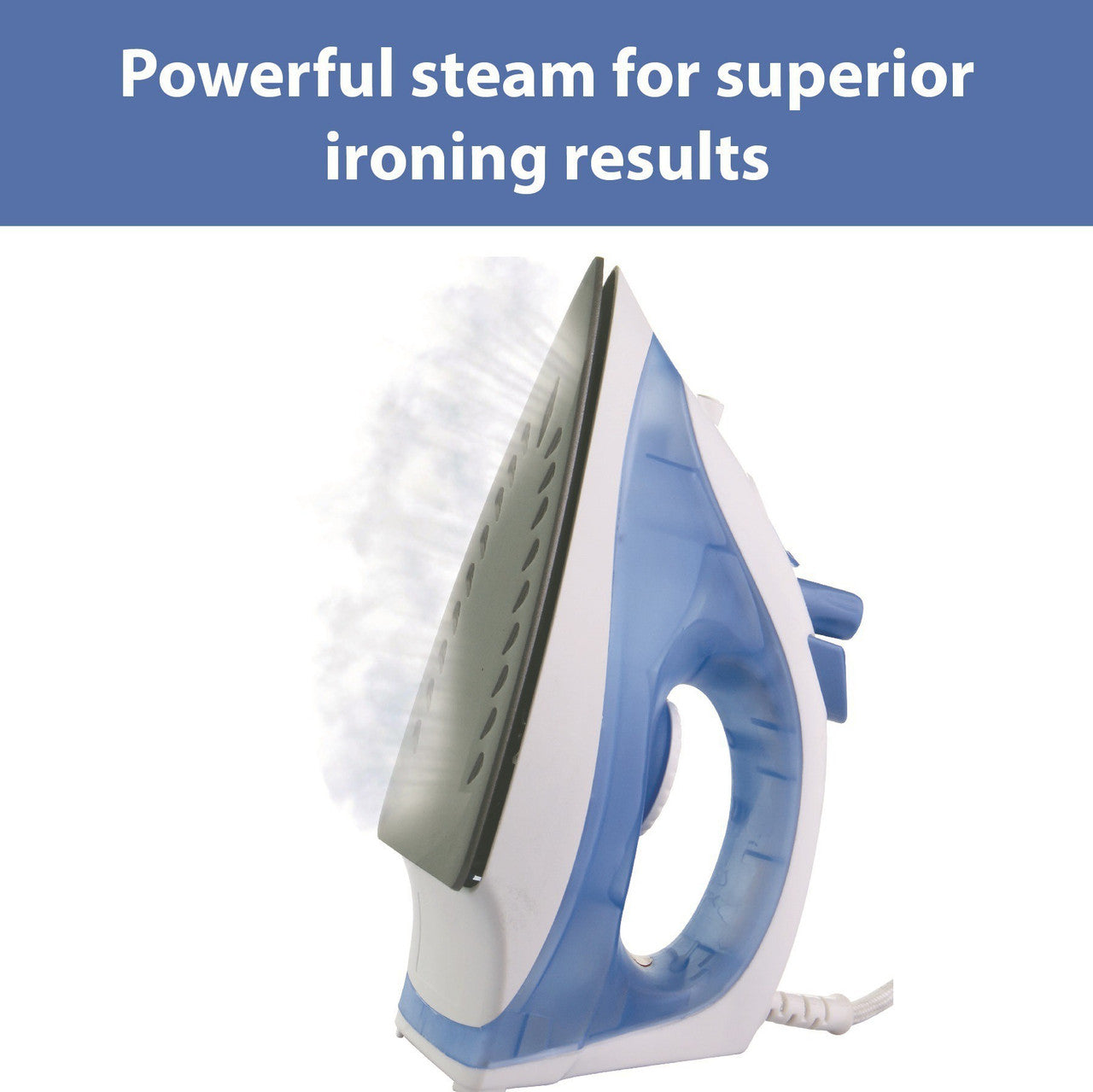 USHA SI 3713 1300 W Steam Iron – Blue | Non-Stick Soleplate, Spray & Self-Cleaning
