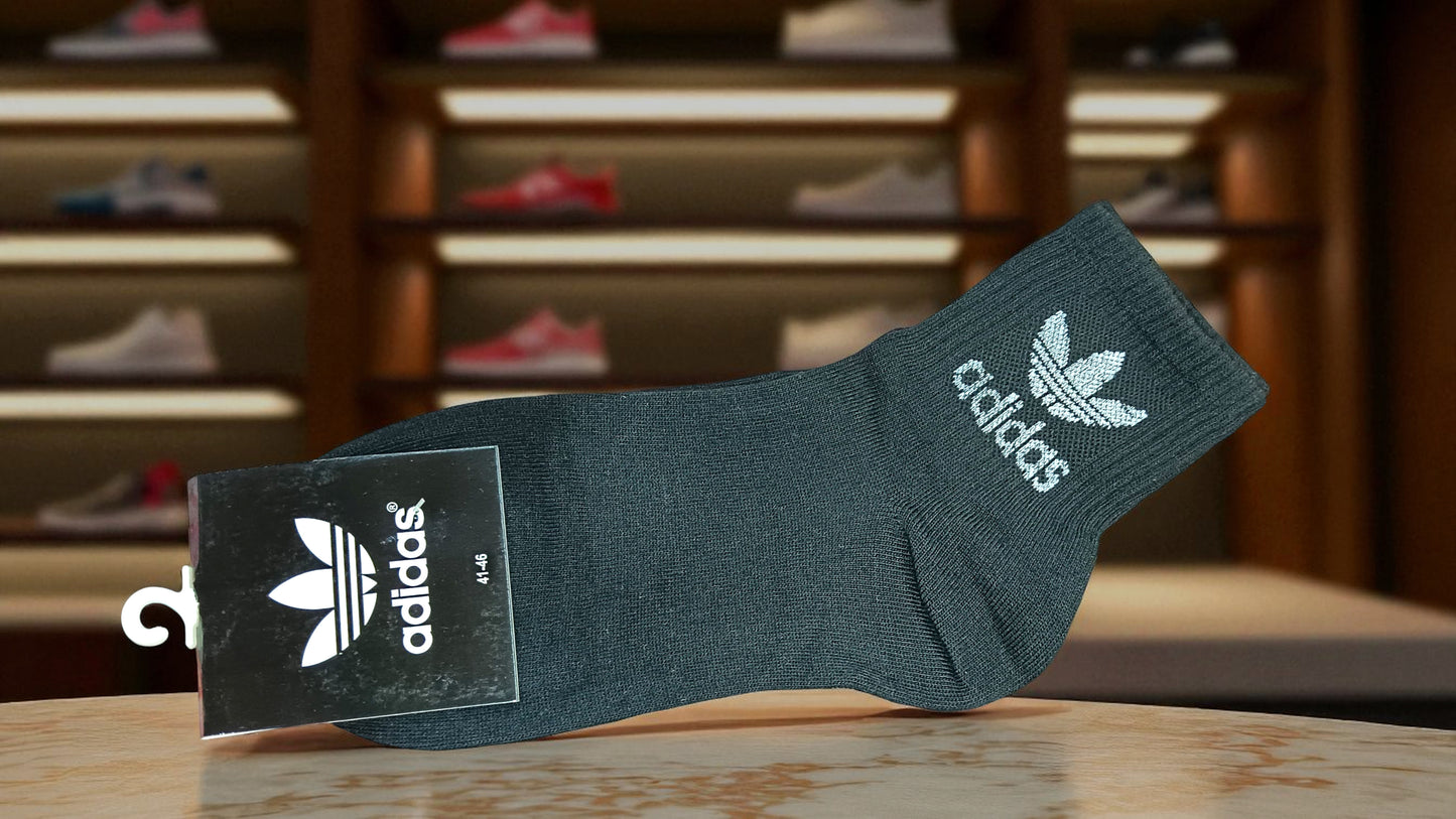 Adidas Socks for Men – Medium Size Cotton Hand Washable Running Socks | Soft & Comfortable
